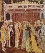 TOMMASO DA MODENA The Department of St Ursula oil painting